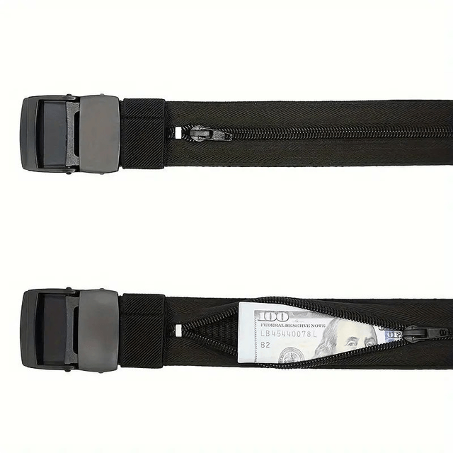 Ceinture Secrète Cachée avec Fermeture Éclair