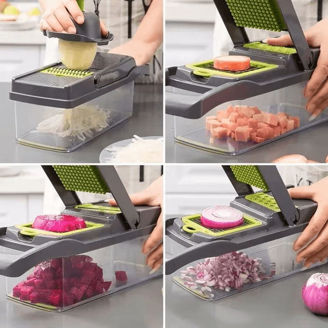 Hachoir à légumes multifonctionnel,14 pc