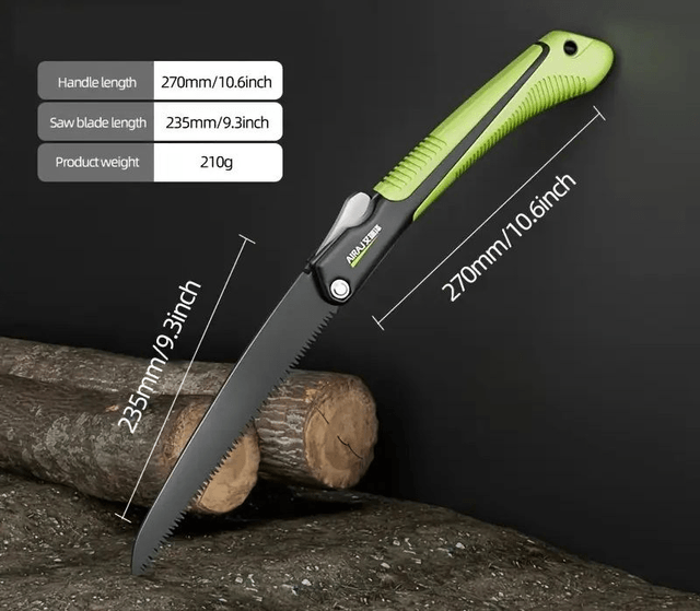  Scie à main en métal durable pour le travail du bois et la coupe d'arbres