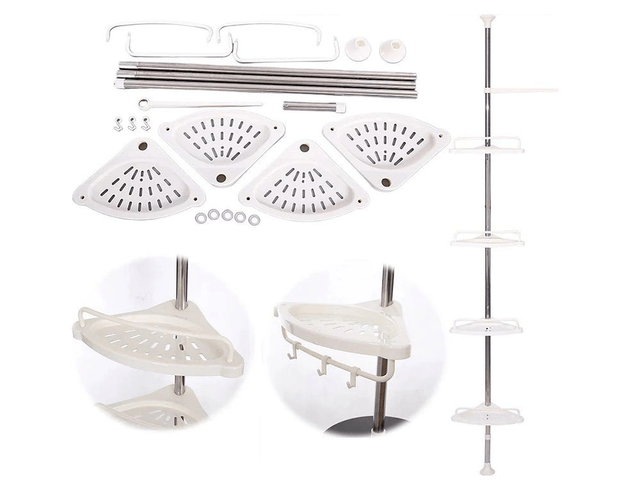 Étagère d'angle pour salle de bain, baignoire,