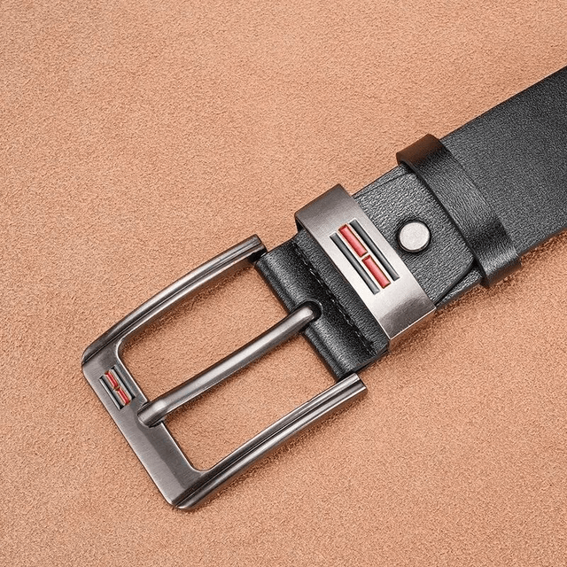 Ceinture de cow-boy en cuir PU pour hommes 120cm