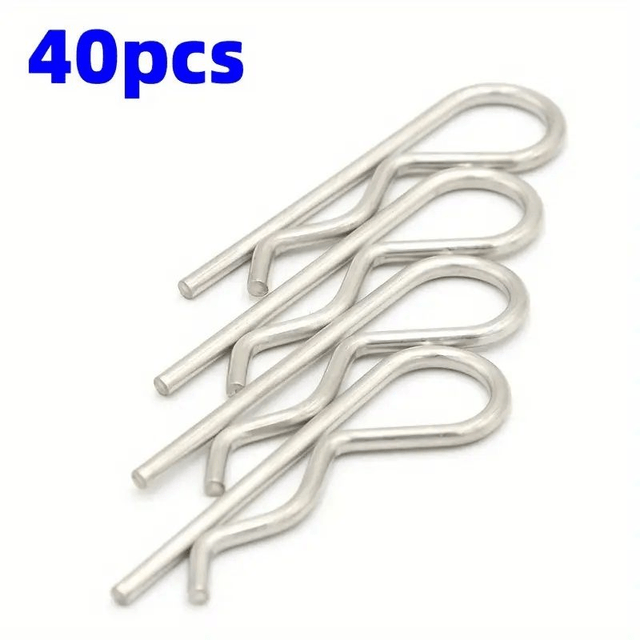 40 Pièces Goupilles Fendues Connecteurs À Ressort 