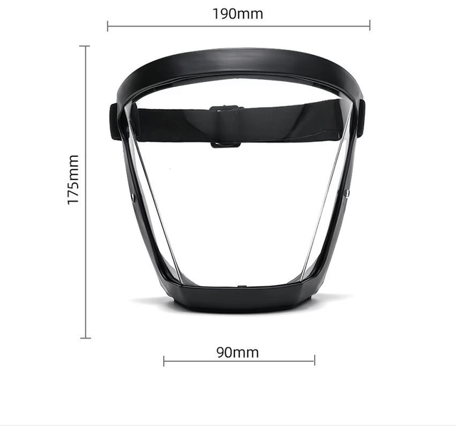 Masque intégral transparent, lunettes de sécurité, masque de protection coupe-vent +10 filtres