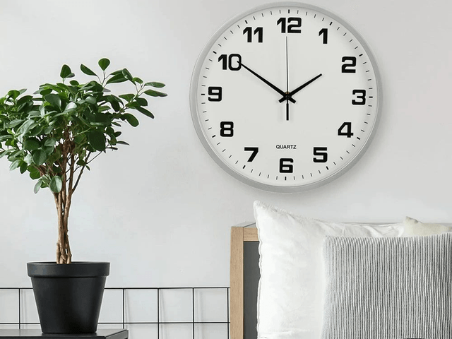 Grande horloge murale silencieuse sans tic-tac 30