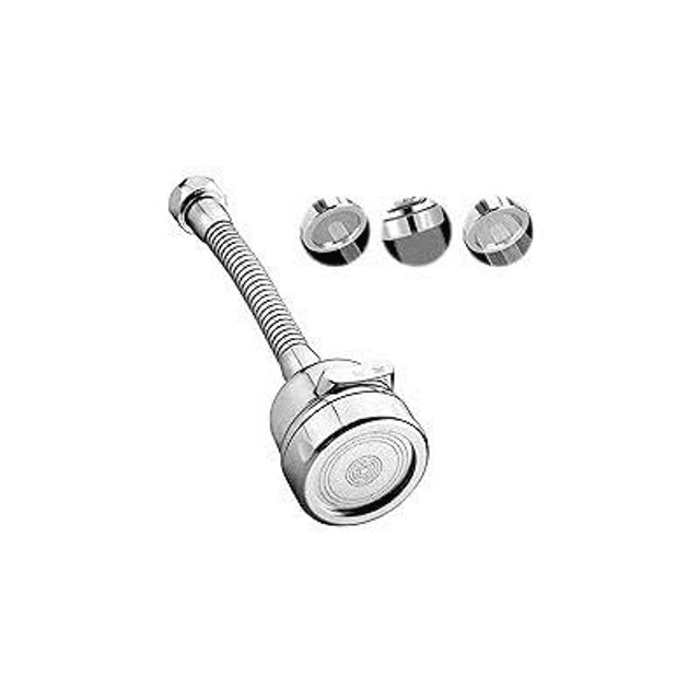 robinet  douche de cuisine, filtre de bec de robinet universel rotatif galvanisé, Trois mode de sortie d&#039;eau