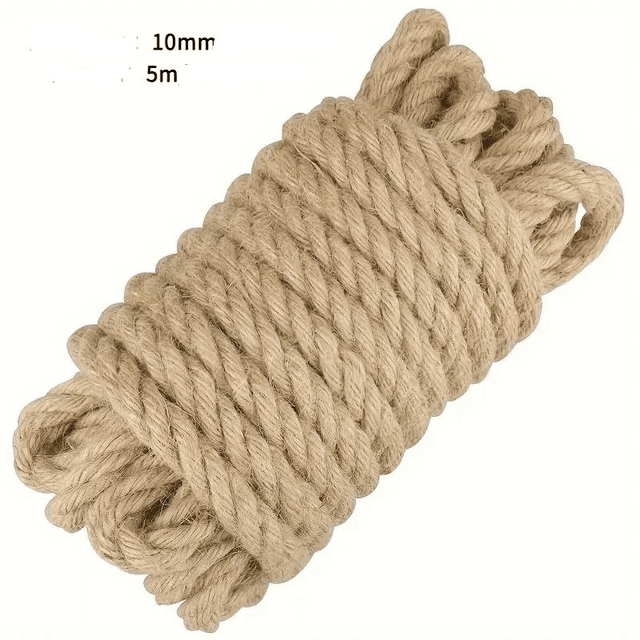  corde en jute longueur 5M, fabriquée en jute naturel épaisseur 10Mm