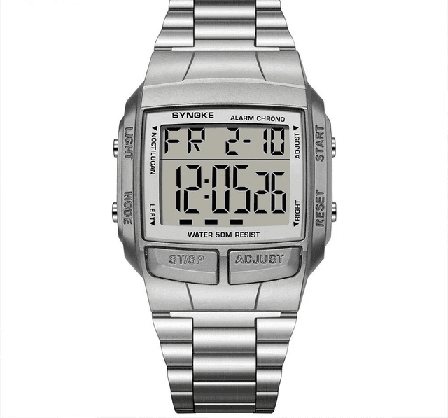 Montres de sport  numérique LED étanche pour hommes