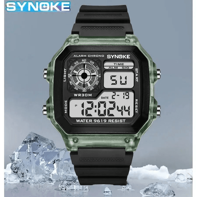 Montres numériques étanches pour hommes et femmes, montre-bracelet de sport , multifonction, 