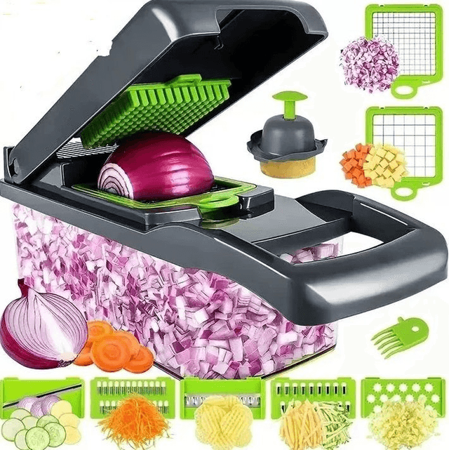 Hachoir à légumes multifonctionnel,14 pc