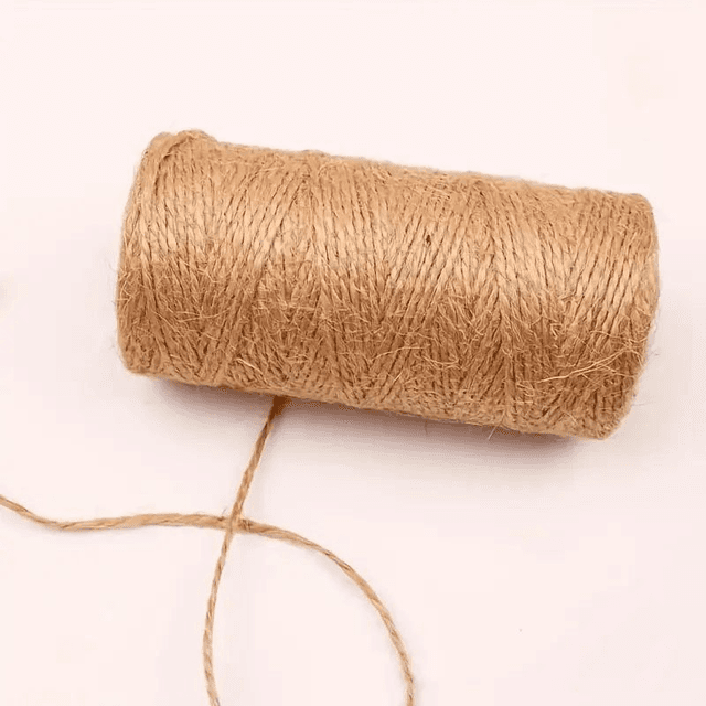 1 rouleau, 100 m de ficelle de jute naturelle pour le jardinage,