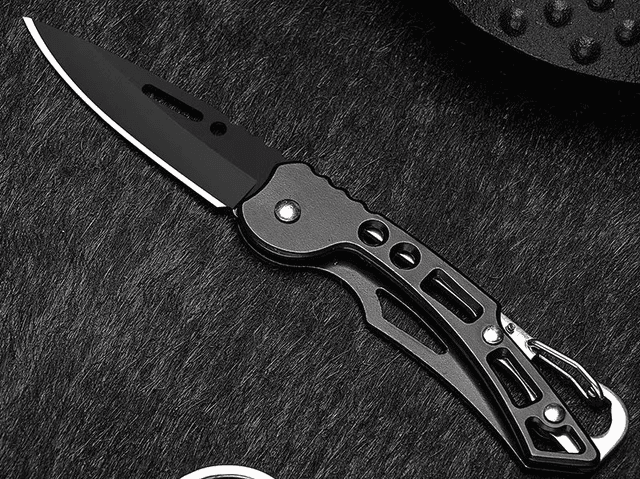 Couteau Pliant extérieur, Mini Couteau de Camping de Poche d&#039;acier Inoxydable
