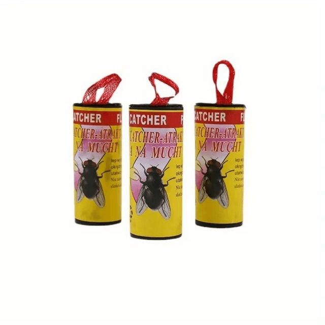Piège à mouches enroulable Bandes attrape-mouches en plastique