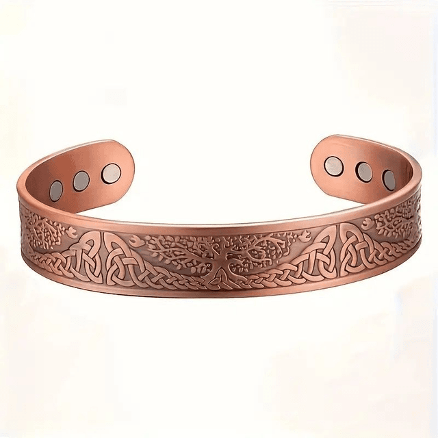 Bracelets Magnétiques en Cuivre avec 6 Magnétophones Ultra Puissants