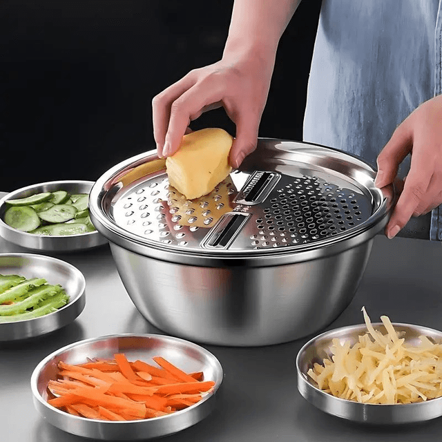 3 pièces passoire en acier inoxydable pour cuisine
