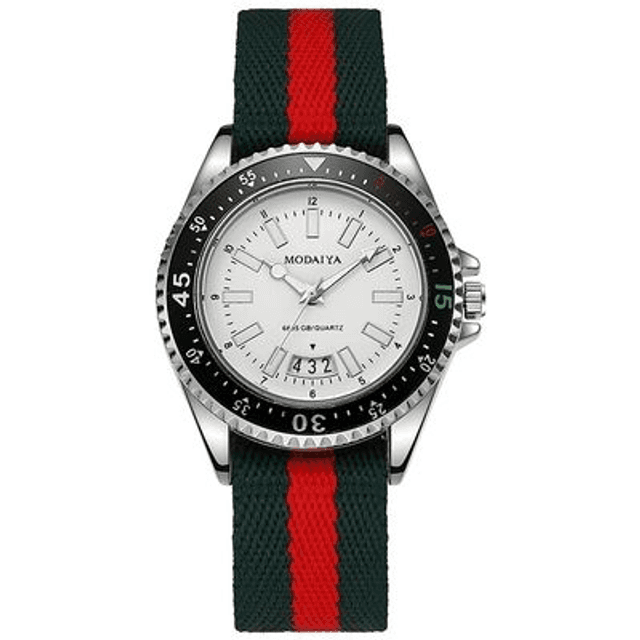 Montres pour hommes analogique rétroéclairée, étanche fond blanc date