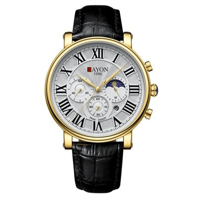 Montres à quartz chronographe date, étanches