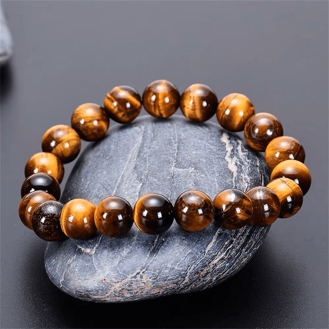 Bracelet en œil de tigre en pierre naturelle de guérison 10 mm